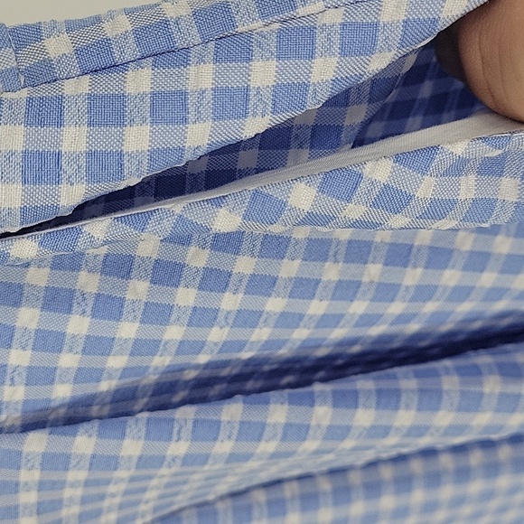 Zara Blogger Favorite Blue Gingham Skort With Pockets Size M - Picture 8 of 10